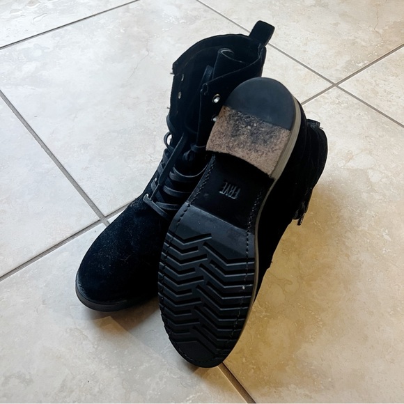 Frye Veronica Velvet Combat Boots - Picture 2 of 3